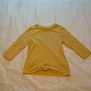 Girls’ Arizona Jean Co. Ruffle Medium / Long Sleeve Tie Shirt Yellow